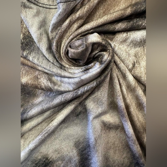 Libra Brown & Black Shimmery Quarter Sleeve Top Size XL NWT - Picture 7 of 8